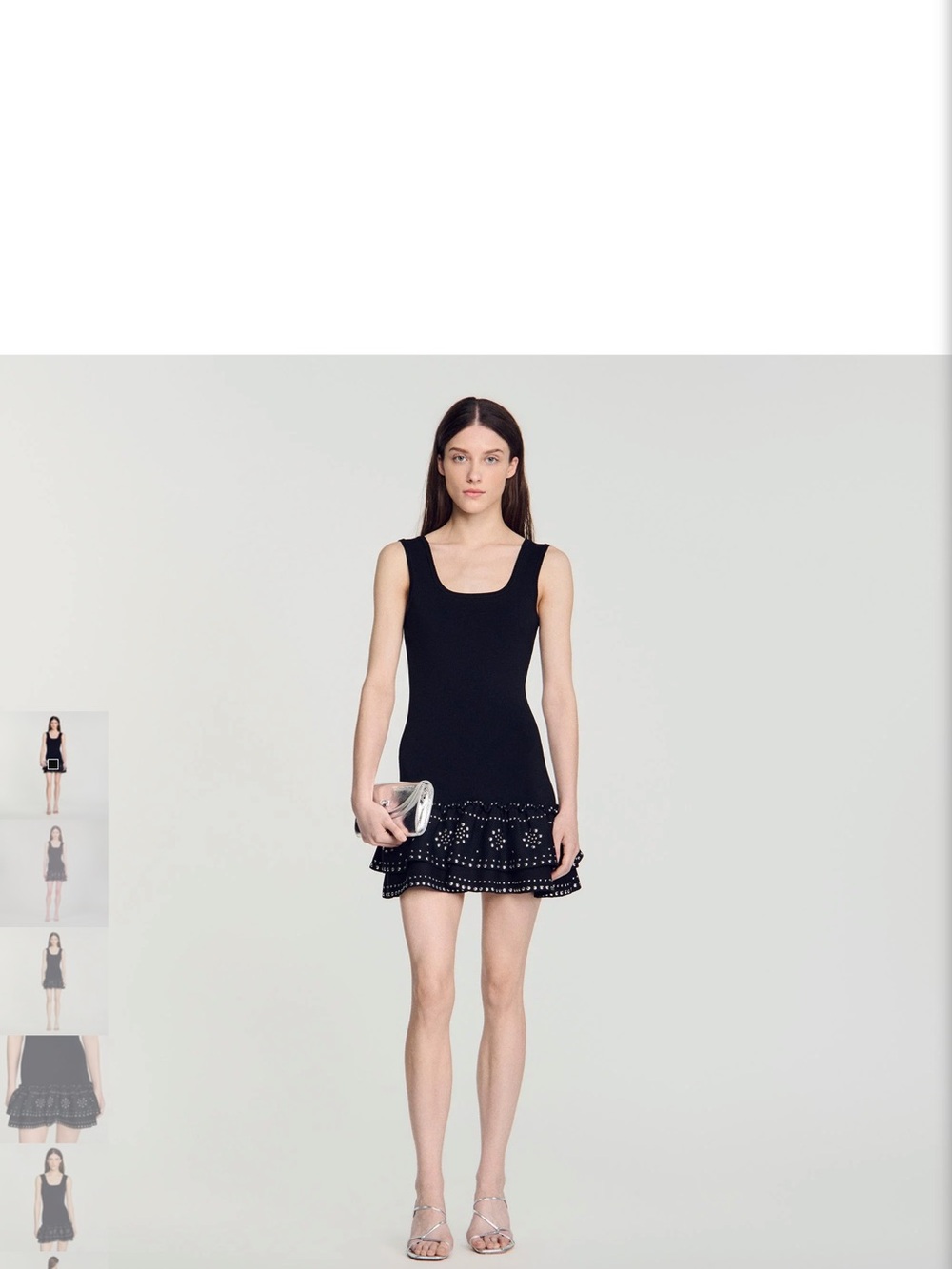 Sandro Dalya Studded Knit Mini Dress NWT sz 38